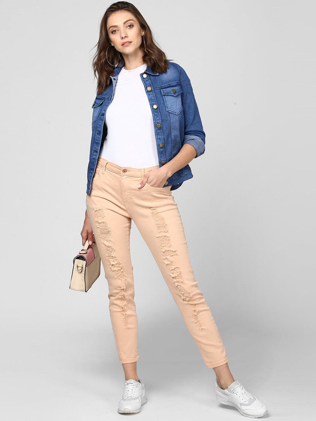 Harchiz Women Blue Solid Jacket – Bold, Timeless & Effortlessly Cool