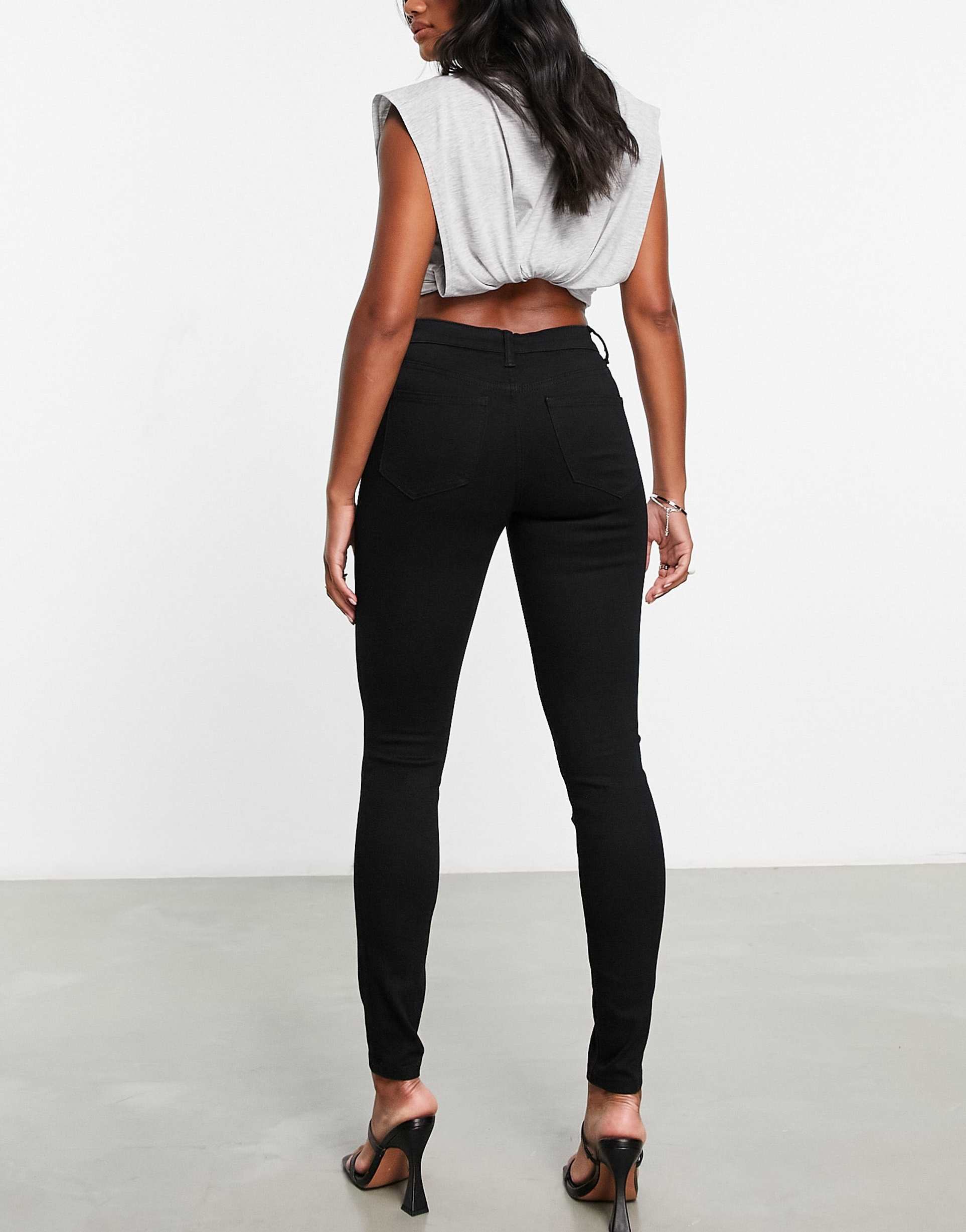 Women Clean Black Skinny Jeans – Stretch Fit | DOCACCA