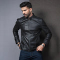 HARCHIZ Vintage - Biker Genuine Leather Jacket
