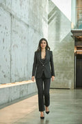 HARCHIZ Black Women Blazer with Studs