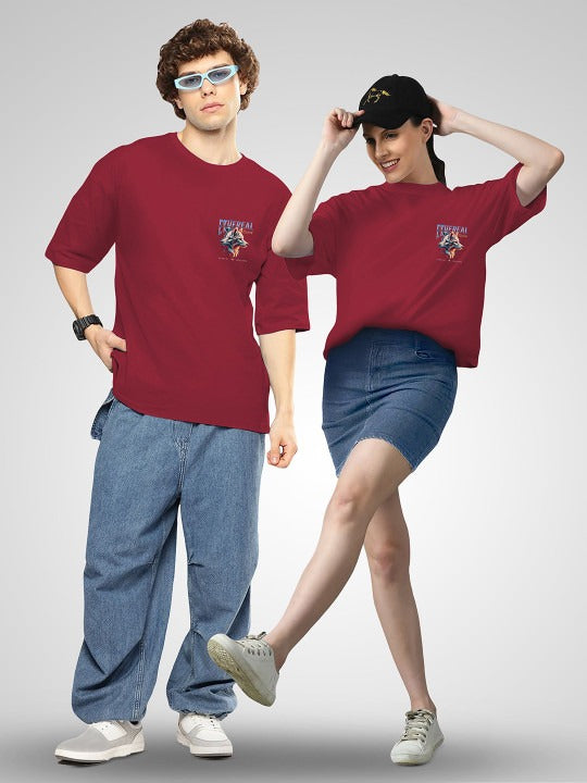 Unisex Twistform Twinny Zone Pack of 2 EWolf Printed Cotton Oversized T-Shirts – Premium Streetwear in Pakistan | DOCACCA