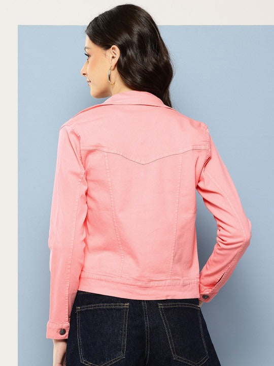 Spread Collar Denim Jacket – Stylish Everyday Layer for Pakistani Streetwear | HARCHIZ