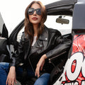 HARCHIZ Biker Women Leather Jacket