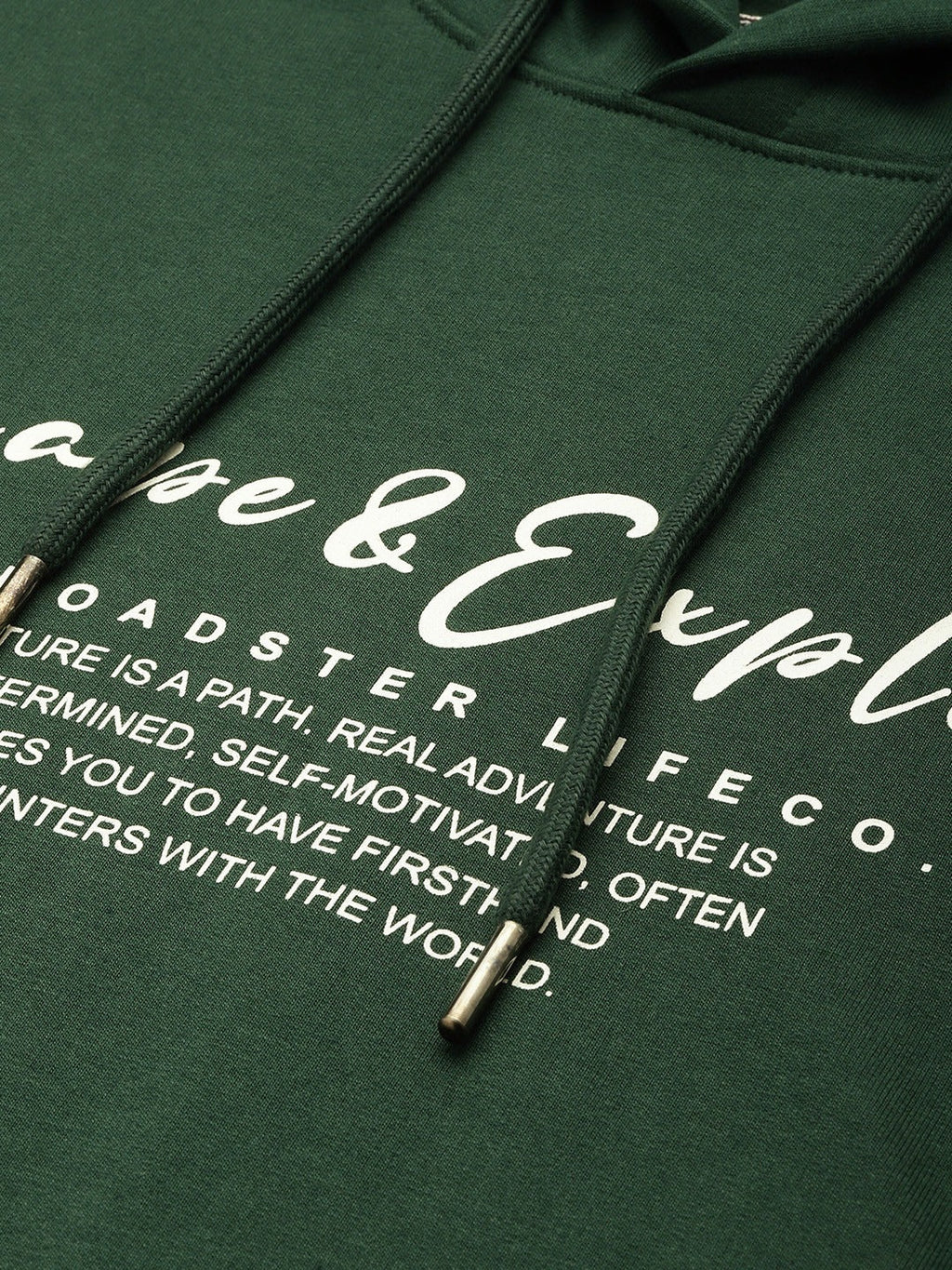 The Life Co. Typography Printed Oversized Hooded Sweatshirt for Men in Pakistan
