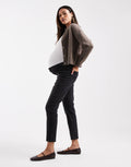 Mom Jeans in Washed Black – High-Waist Relaxed Fit Denim for Women in Pakistan | DOCACCA