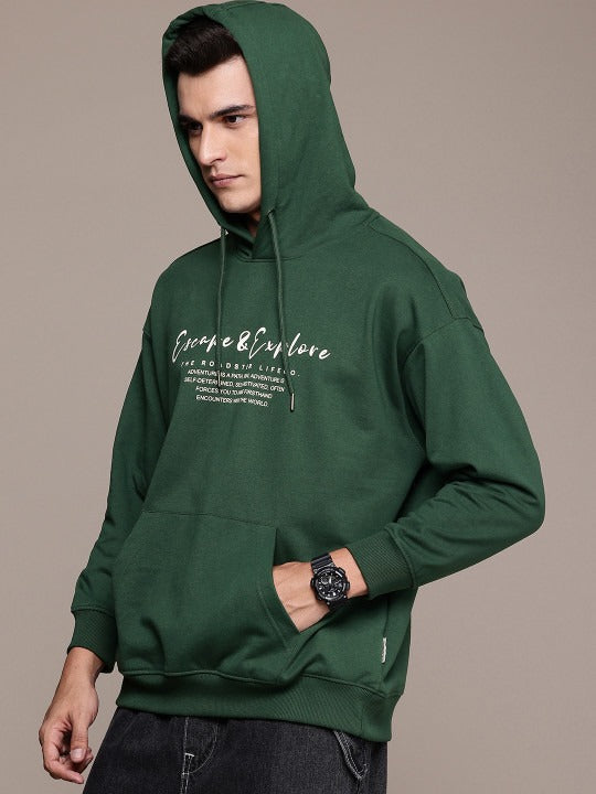 The Life Co. Typography Printed Oversized Hooded Sweatshirt for Men in Pakistan