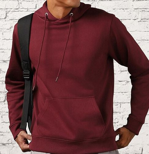Men Hooded Long Sleeve Sweatshirt – Stylish & Comfortable Hoodie for Winter in Pakistan