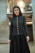 HARCHIZ Women Black Blazer with Pockets