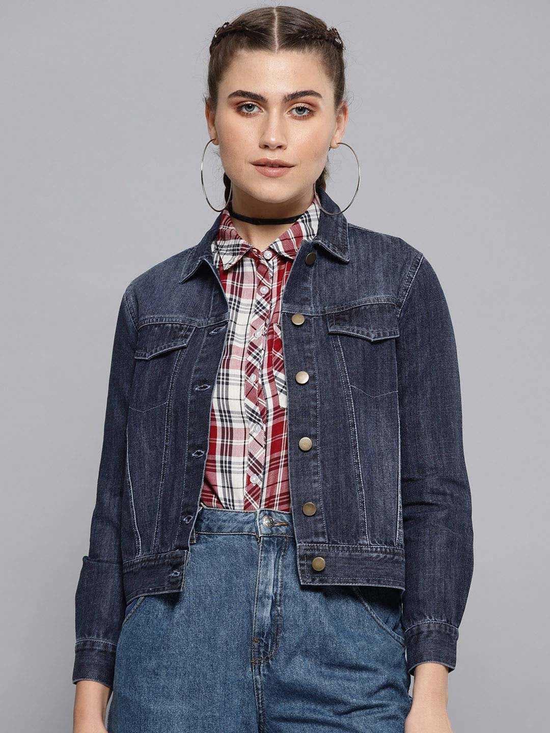 Women Denim Plain Jacket for Everyday Style in Pakistan | HARCHIZ