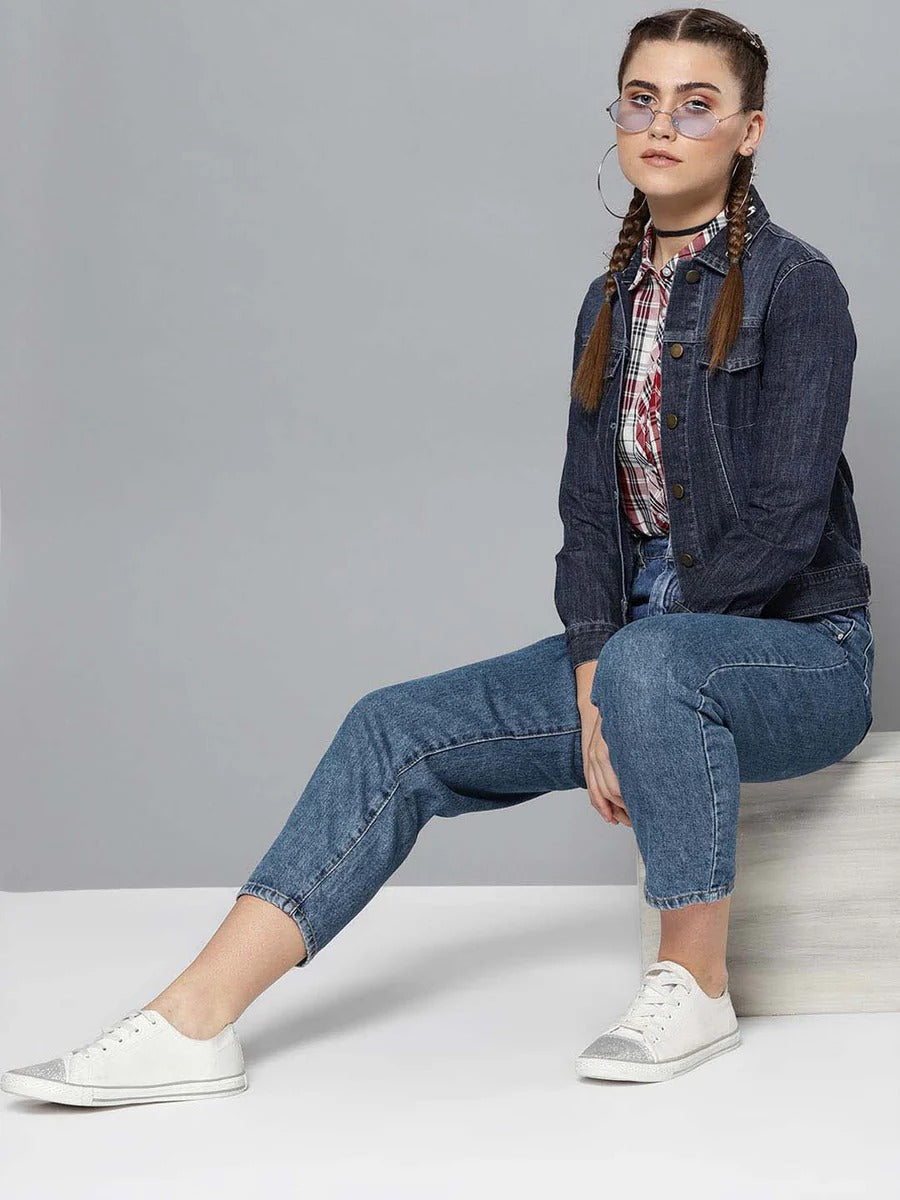 Women Denim Plain Jacket for Everyday Style in Pakistan | HARCHIZ