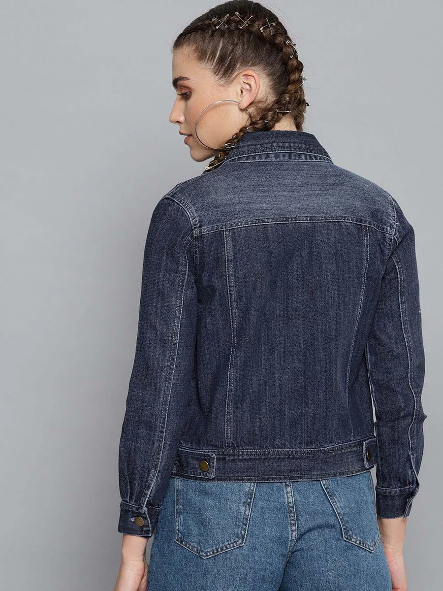Women Denim Plain Jacket for Everyday Style in Pakistan | HARCHIZ