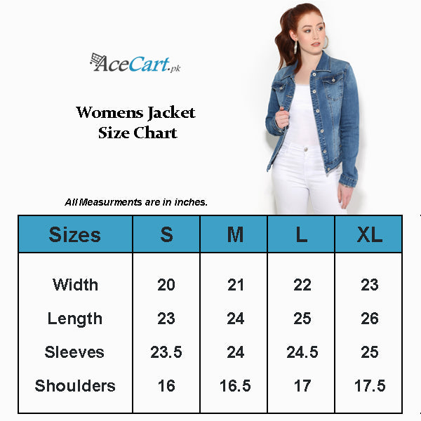 Harchiz Women Light Blue Solid Stylish Denim Jacket
