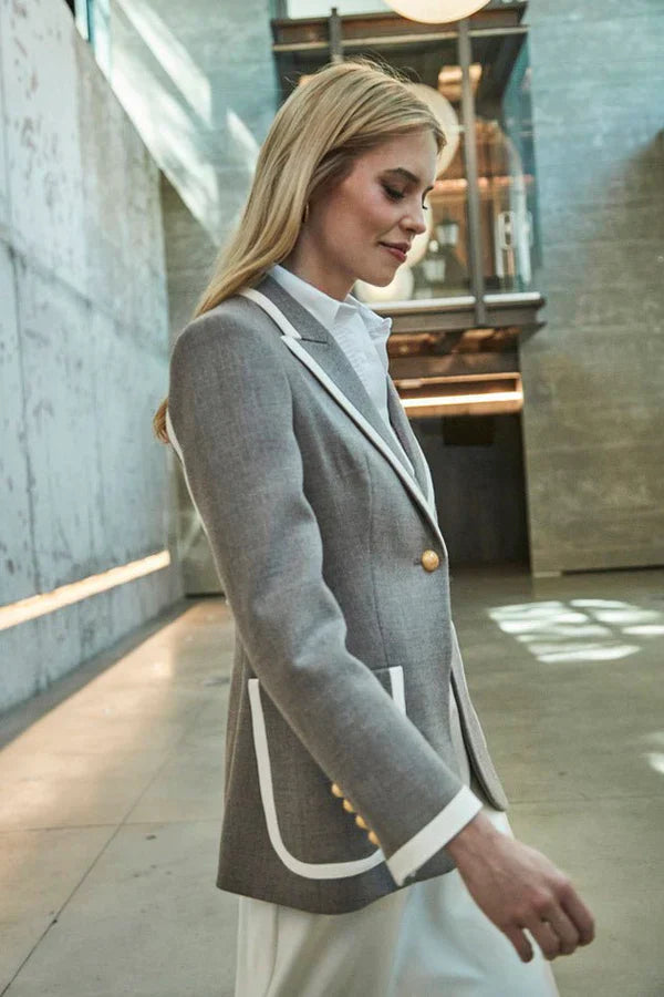 Ace One-Buttoned Camel Blazer for Women