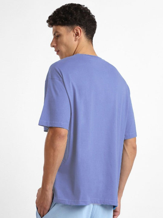 Round Neck Drop-Shoulder Short Sleeves Oversized Cotton T-Shirt for Men in Pakistan | HARCHIZ