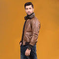 HARCHIZ Aviator Genuine Men's Leather Jacket