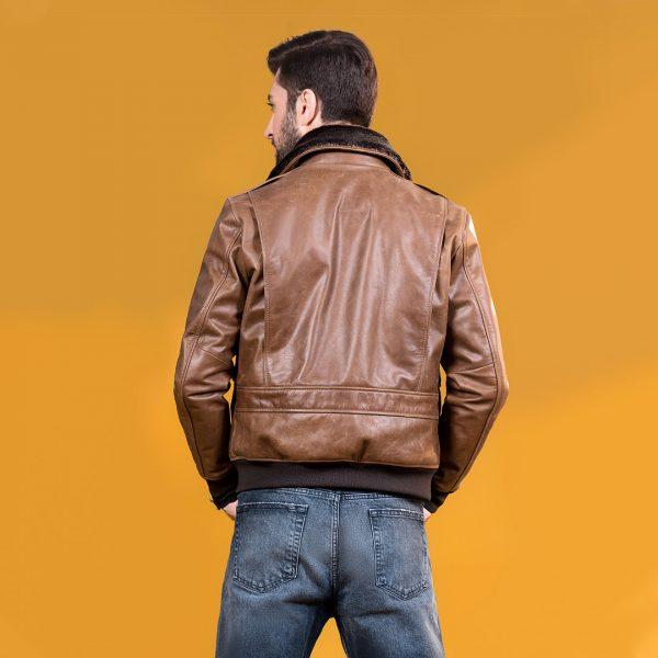 HARCHIZ Aviator Genuine Men's Leather Jacket