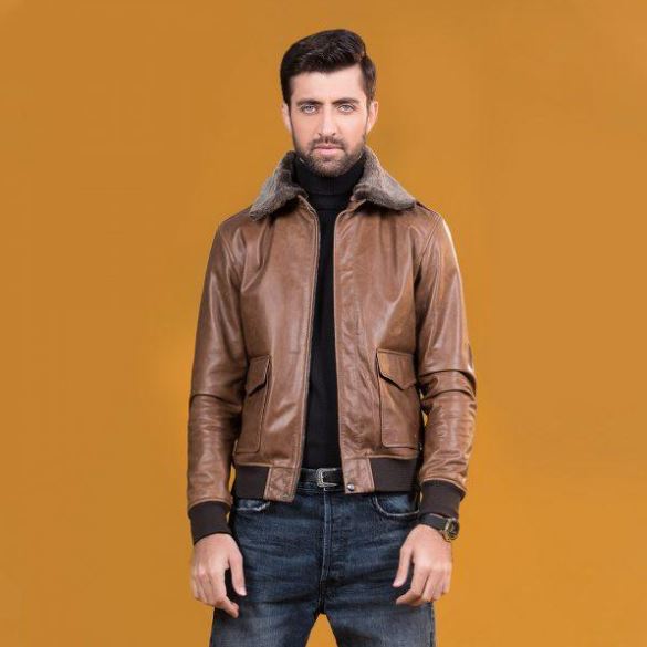 Ace Aviator Genuine Men's Leather Jacket