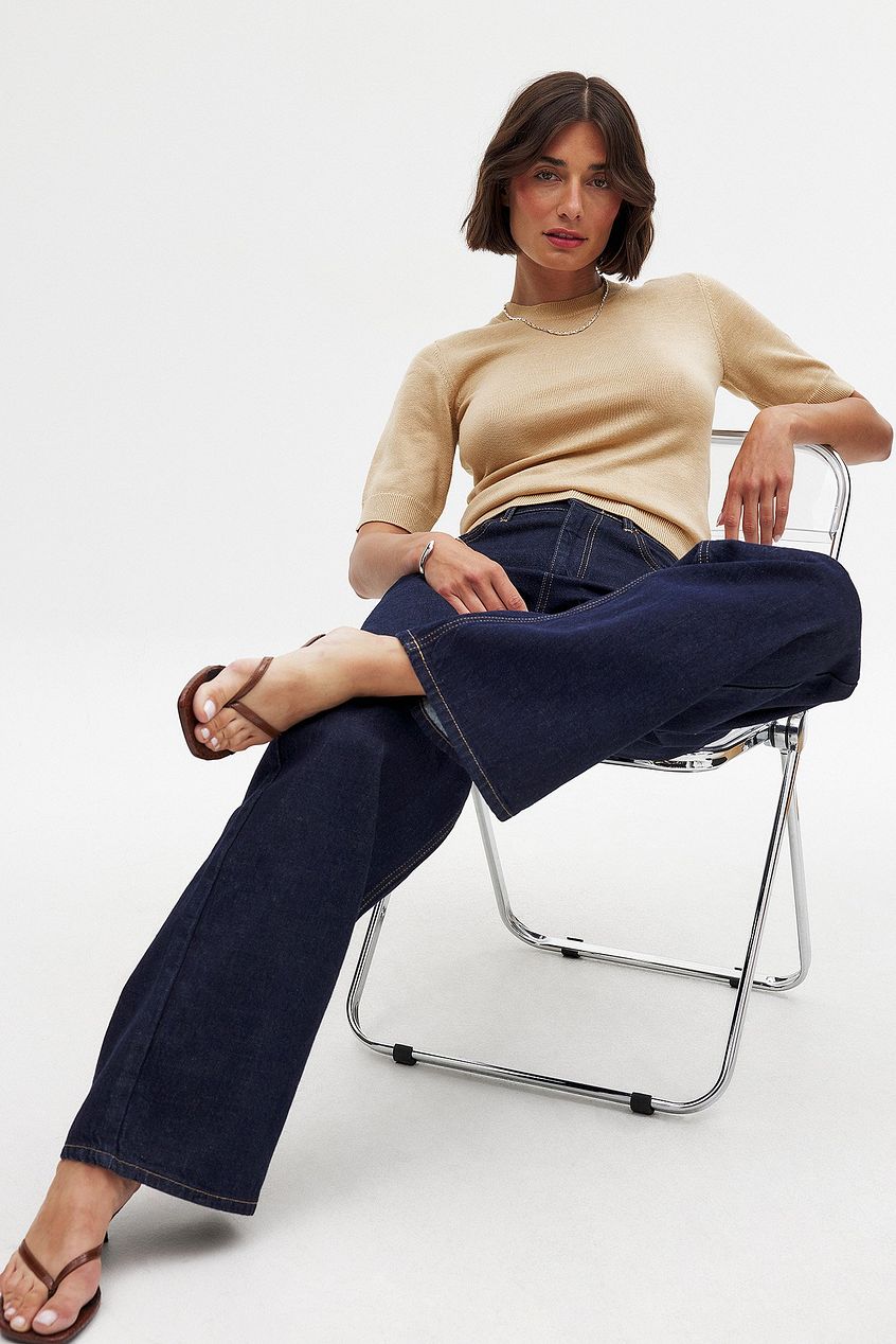 Women Wide High Waist Jeans – Flattering Wide-Leg, Tummy-Smoothing, All-Day Comfort Denim for Pakistan | HARCHIZ