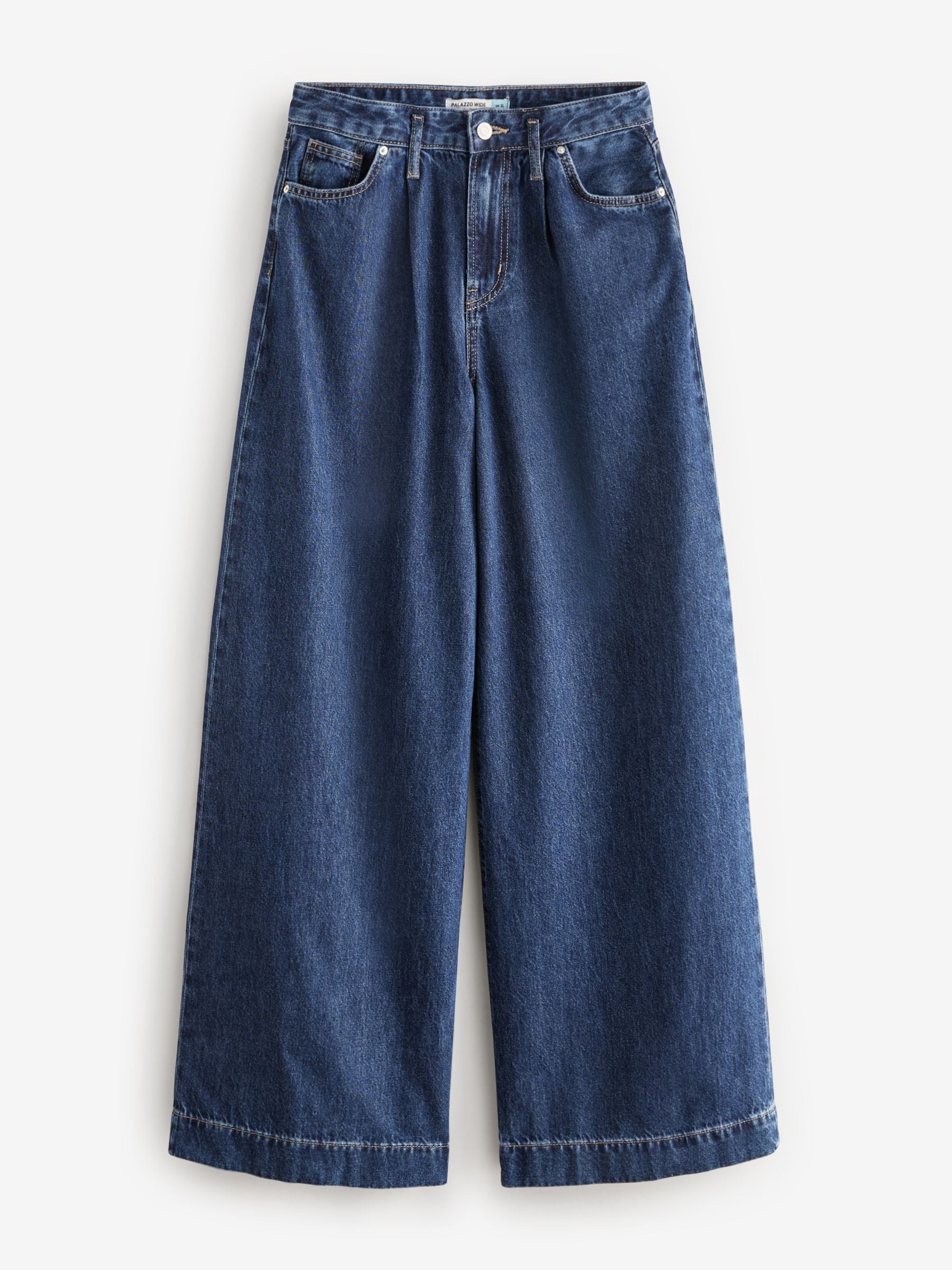 Women Rinse Wash Palazzo Wide Leg 100% Cotton Jeans – Stylish Pakistani Denim for Everyday Comfort
