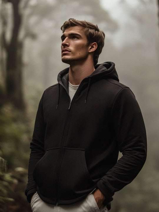 Men Zipper Hooded Sweatshirt Online in Pakistan | Comfortable & Stylish Hoodie