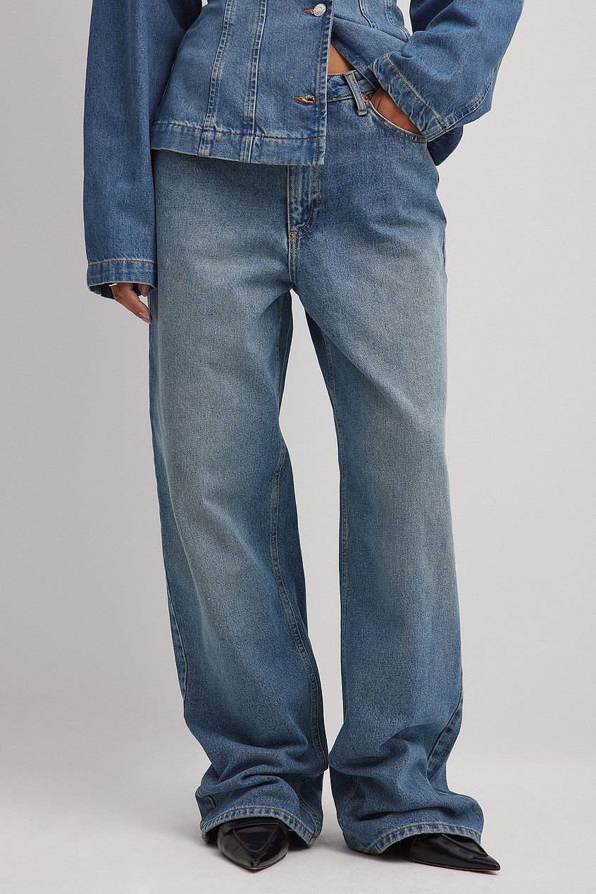 Women Loose Low Waist Long Jeans – Relaxed Baggy Fit, Low-Rise Comfort Denim for Pakistan | DOCACCA