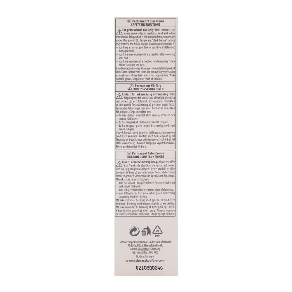 Schwarzkopf Igora Royal Absolutes Silver White Hair Color Silver