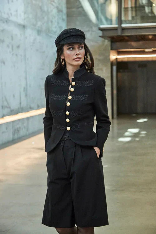 Ace Black Military Women Blazer