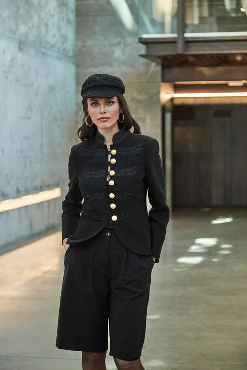 Ace Black Military Women Blazer