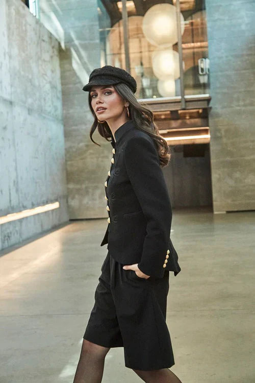 Ace Black Military Women Blazer