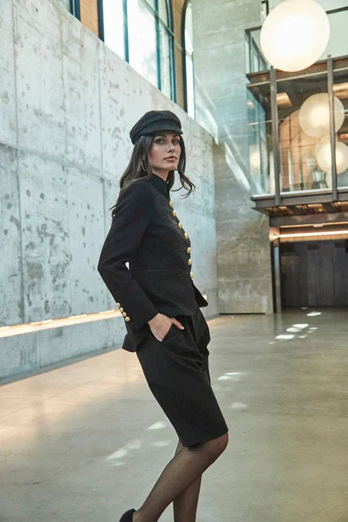 Ace Black Military Women Blazer