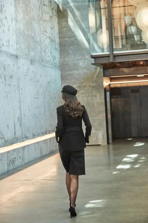 HARCHIZ Black Military Women Blazer