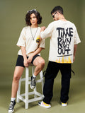 Unisex Typography Printed Pockets Boxy T-shirt – Trendy Streetwear in Pakistan | DOCACCA
