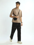 Drop-Shoulder Sleeves Oversized Cotton T-Shirt for Men in Pakistan | HARCHIZ