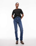 Mom High Rise Jeans in Mid Blue – Flattering Fit & Everyday Comfort Denim for Pakistani Women | DOCACCA
