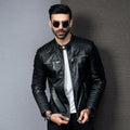 Biker Style Genuine Men's Leather Jacket