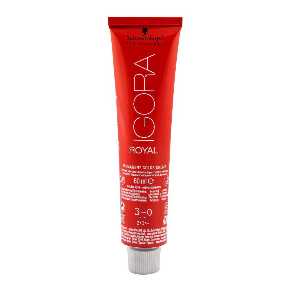 Schwarzkopf Igora Royal Hair Color 3-0 Dark Brown
