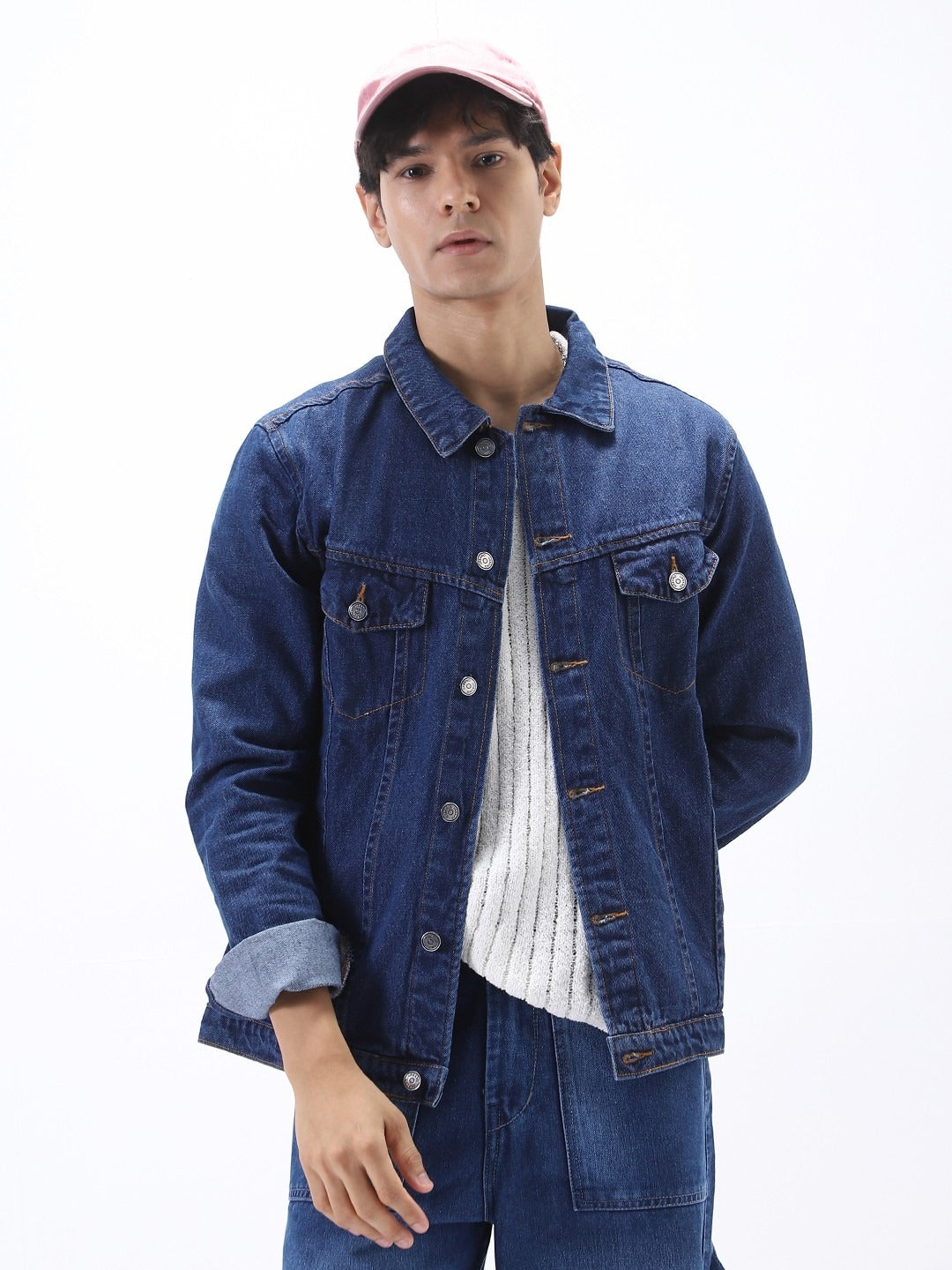 Men’s Regular Fit Sleeveless Washed Denim Jacket by HARCHIZ – Stylish Vest for Casual Wear in Pakistan