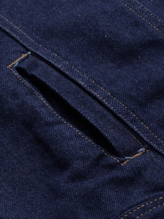 Harchiz The Lifestyle Co Women’s Blue Solid Denim Jacket – Everyday Style Essential