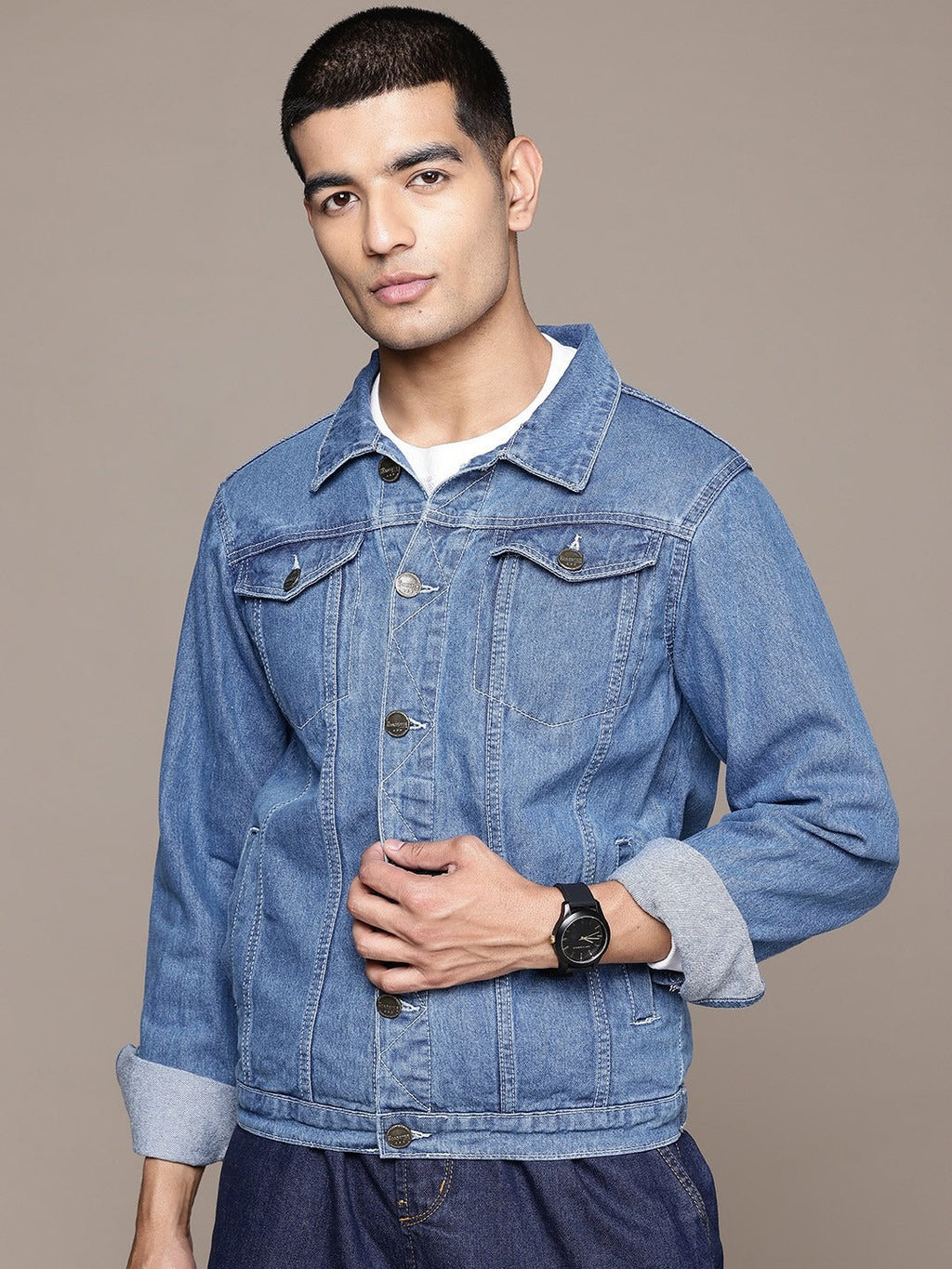 The Lifestyle Co. Pure Cotton Denim Jacket – Breathable, Durable Outerwear for Men in Pakistan | HARCHIZ