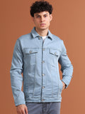 Men Solid Long Sleeves Denim Jacket – Premium Cotton Outerwear for Pakistan’s Urban Style | HARCHIZ