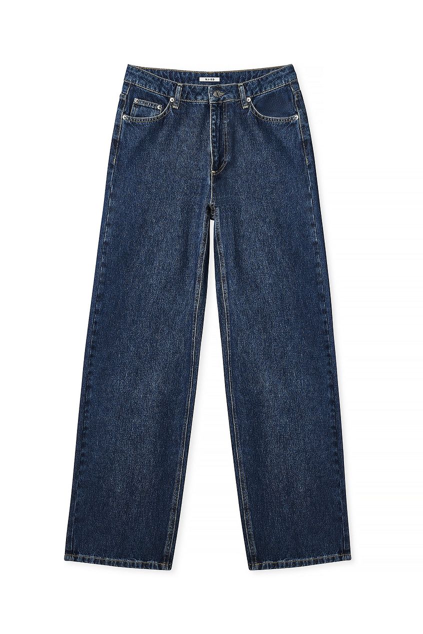 Women Loose Low Waist Long Jeans – Baggy Wide Leg Low-Rise Denim for Pakistan | HARCHIZ