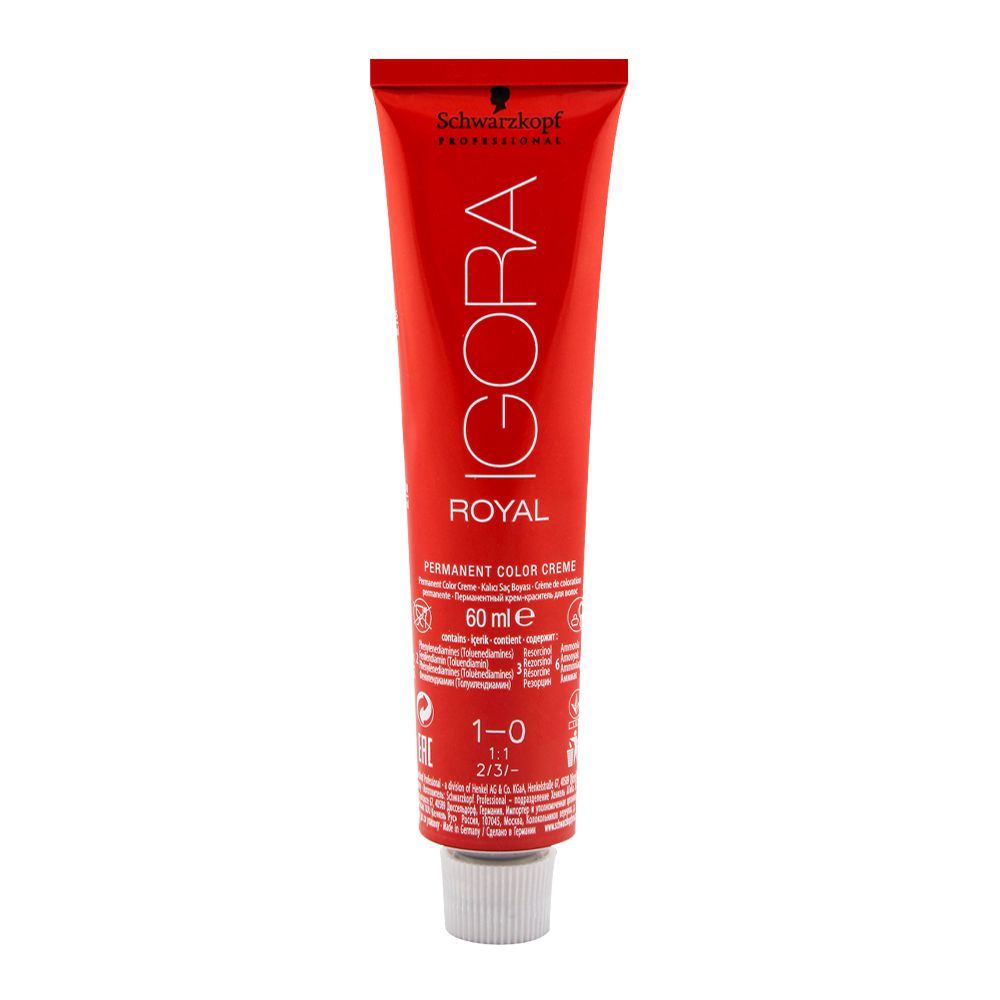 Schwarzkopf Igora Royal Hair Color 1-0 Black
