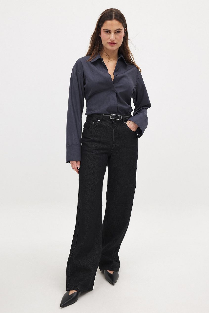 Women Straight Mid Waist Jeans – Comfortable Mid-Rise Straight Fit for Pakistani Women | DOCACCA