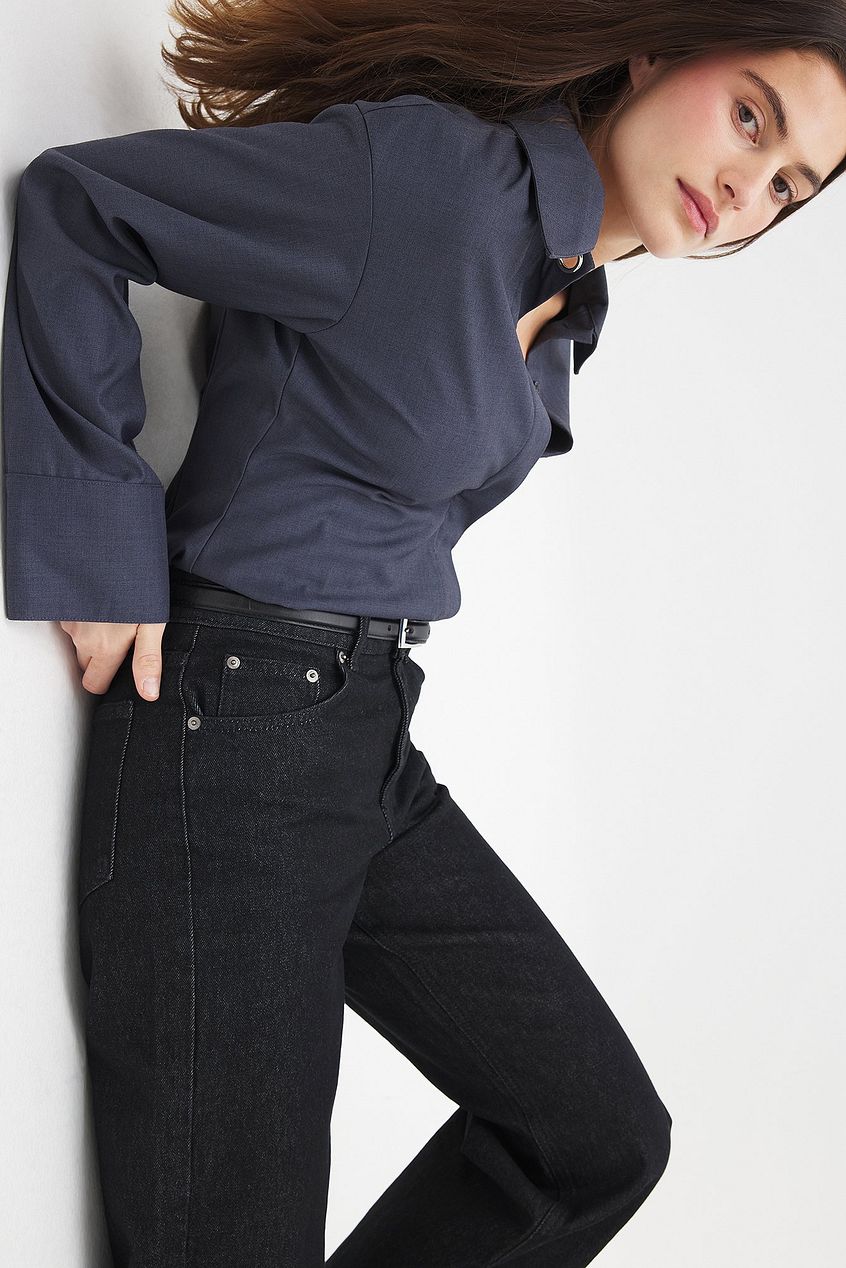 Women Straight Mid Waist Jeans – Comfortable Mid-Rise Straight Fit for Pakistani Women | DOCACCA