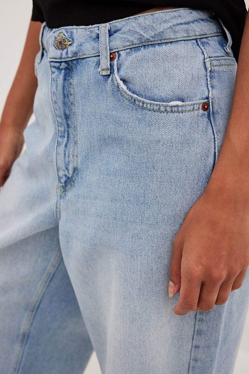 Women Loose Low Waist Long Jeans – Baggy Low-Rise Denim, Relaxed Fit Streetwear | DOCACCA