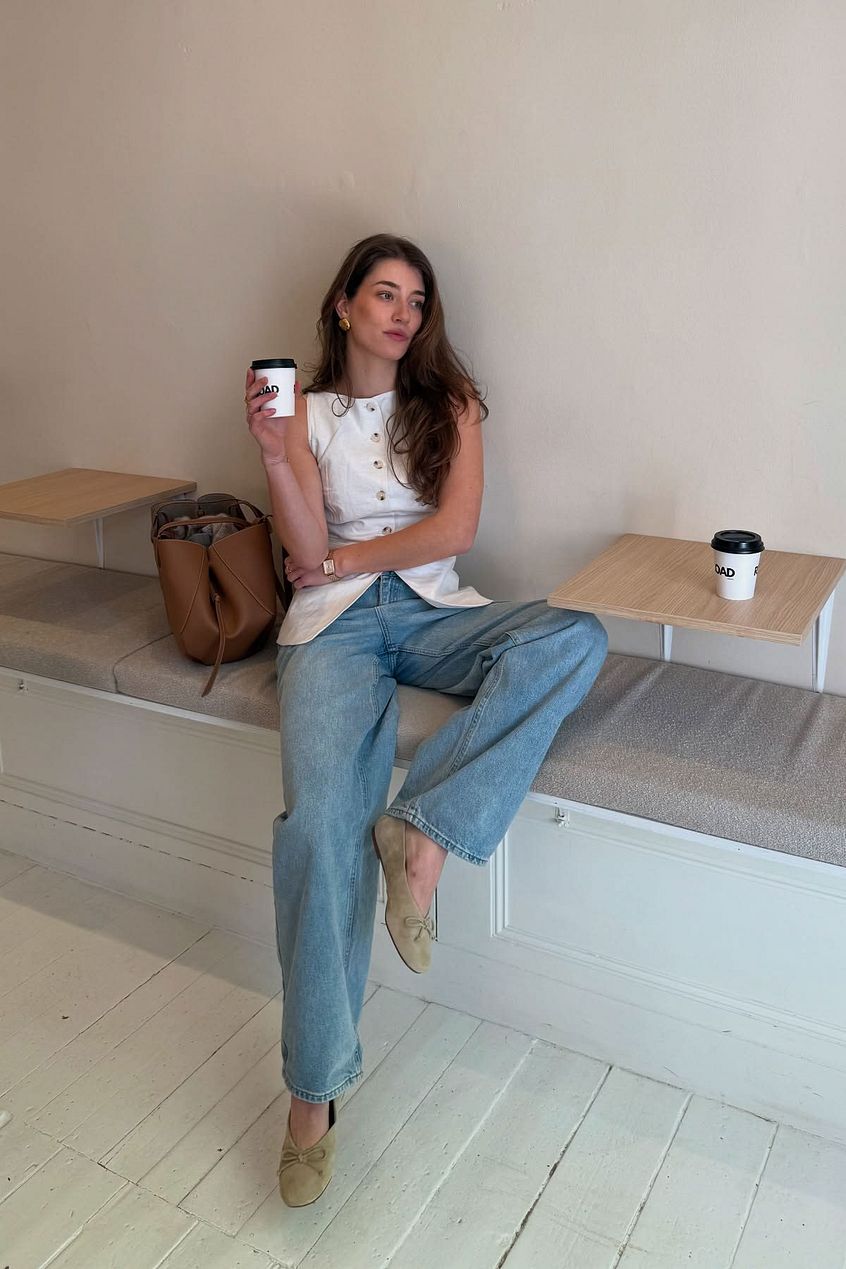 Women Loose Low Waist Long Jeans – Baggy Low-Rise Denim, Relaxed Fit Streetwear | DOCACCA