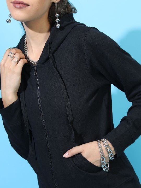 Women Hooded Cotton Zipper — Full-Zip Cotton Hoodie with Kangaroo Pocket | HARCHIZ Pakistan