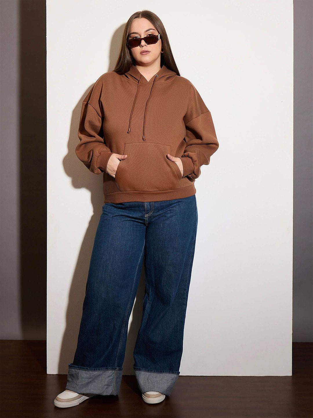 Women’s Hooded Hoodie — Cozy Brushed Fleece Pullover with Kangaroo Pocket | HARCHIZ Pakistan