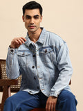 Men Pure Cotton Denim Jacket – Lightweight, Breathable Outerwear for Pakistani Seasons | HARCHIZ