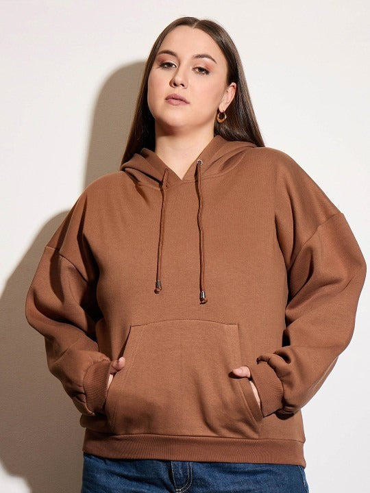 Women’s Hooded Hoodie — Cozy Brushed Fleece Pullover with Kangaroo Pocket | HARCHIZ Pakistan